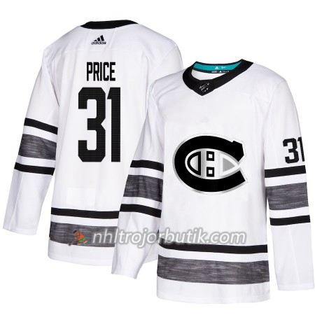 Män Ishockey Montreal Canadiens tröja Carey Price 31 Vit 2019 All-Star Adidas Authentic